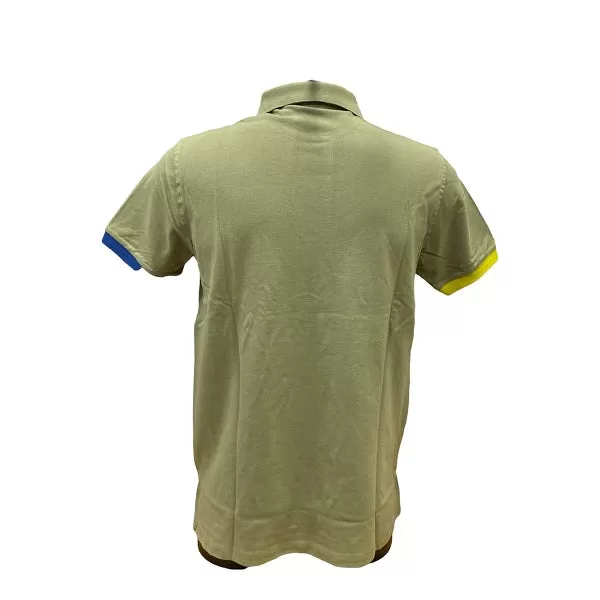 US Polo Assn Polo Kory short sleeve with contrasting back neck 6143750336 246 sage-yellow gold