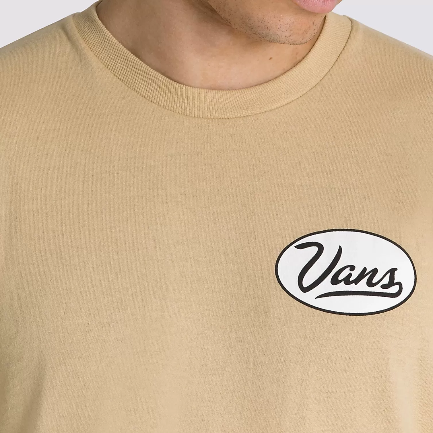 VANS Gas Station Logo T-Shirt - Khaki