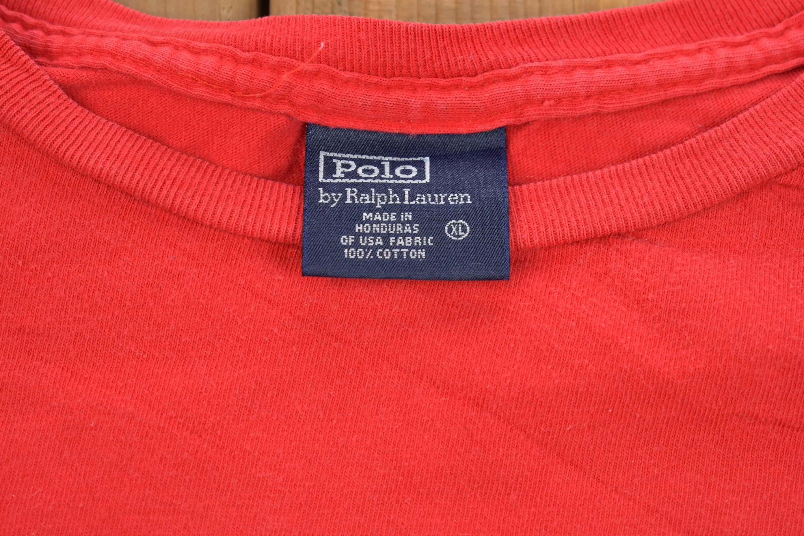 Vintage 1990s Polo Sport Graphic Red T-Shirt / Polo USA / Streetwear / Vintage Ralph Lauren / 1990s Polo Sport