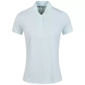 Womens Essentials Dot Polo White/Semi Flash Aqua - W23