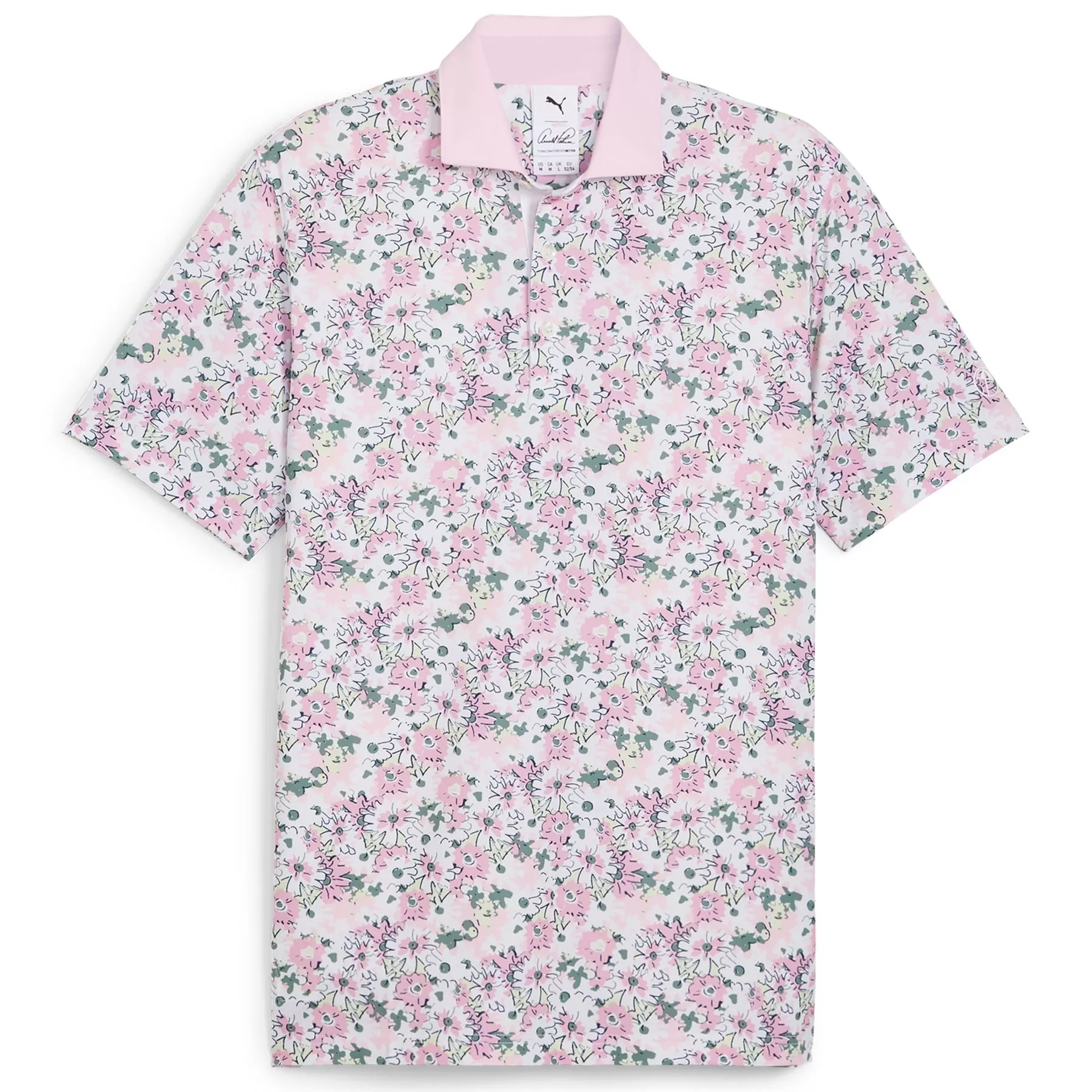 x AP Floral Polo White/Pink - SS24